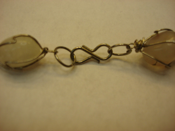 30 Inch Natural Stone Cage Necklace - Unique Tumbled Stones