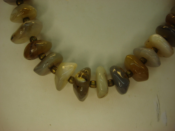 18 Inch Multi-Color Stone Bead Necklace - Unique Shapes & Sizes