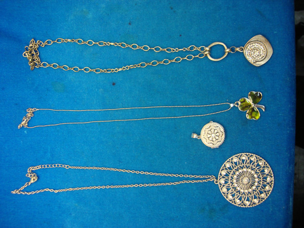 Vintage Estate Necklace & Pendant Lot of 4 - Unique Antique Jewelry