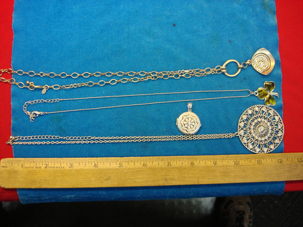 Vintage Estate Necklace & Pendant Lot of 4 - Unique Antique Jewelry