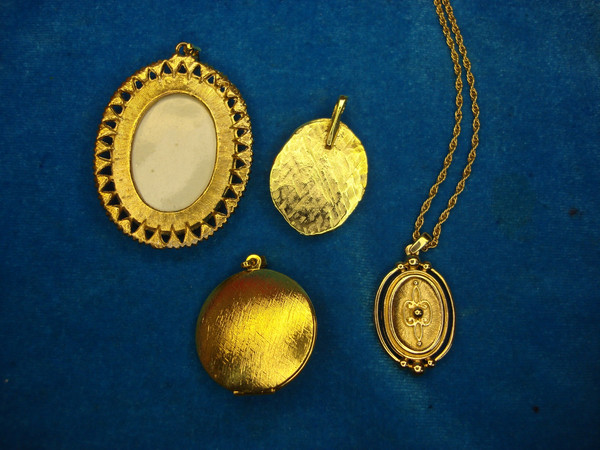 Vintage Estate Necklace & Pendant Lot of 4 - Unique, Old Jewelry Pieces
