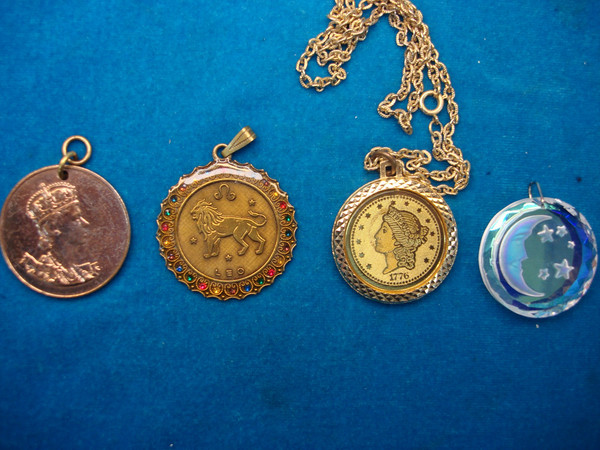 Vintage Estate Necklace & Pendant Lot of 4 - Unique Old Jewelry Pieces