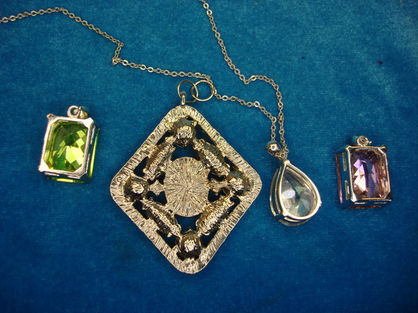Vintage Estate Necklace & Pendant Set of 4 - Unique Old Jewelry