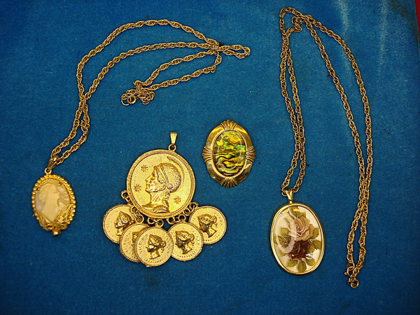 Vintage Estate Necklace & Pendant Lot - Unique, Striking Pieces