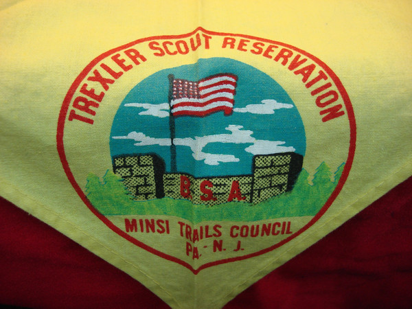 Vintage Boy Scouts of America Trexler Reservation Uniform Lot (1960s-70s) - Neckerchiefs, Patches & Slide