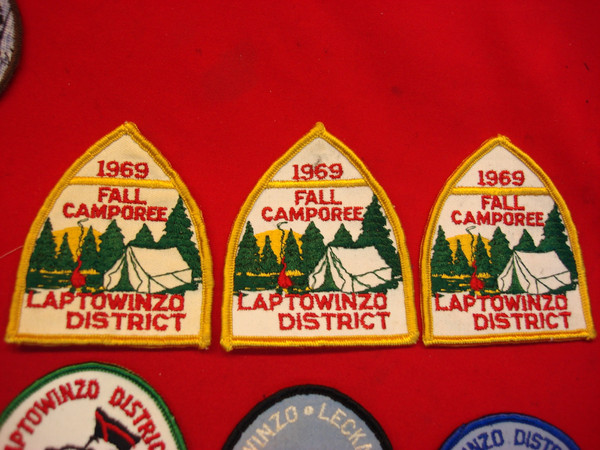 Vintage Boy Scout Patches: Laptowinzo District Lehigh 1960s-70s - Camporee, Operation Igloo & Soar