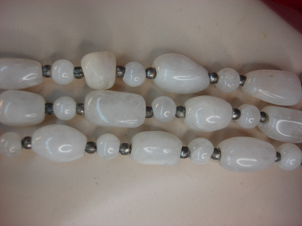 Vintage Natural Quartz Necklace - Dynamic Design, 23 Inches (234g)