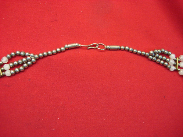 Vintage Natural Quartz Necklace - Dynamic Design, 23 Inches (234g)