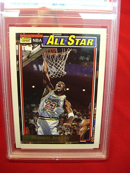 PSA NM-MT 8 1992 Topps Michael Jordan Rookie Card #115 - All-Star Fresh Grade