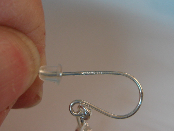 Sterling Silver Treble Clef Dangle Earrings with Cubic Zirconia - Musical Jewelry Gift