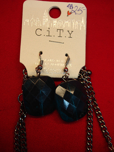 Colorful Beaded Necklace & Earrings Set - Adjustable, New on Card