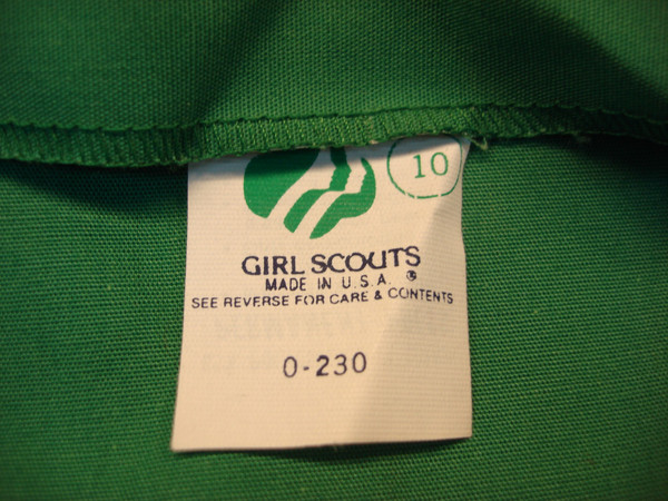 Girl Scouts Vests - Lot of 2 (Sizes 10 & 14) w/ Achievement Awards & Year Pins