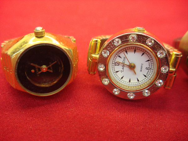 Vintage Ladies' Ring Watches (Set of 6) - Estate Find - Parts or Repair