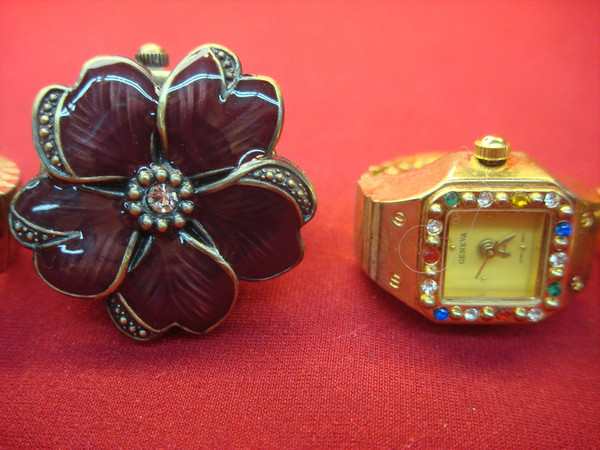 Vintage Ladies' Ring Watches (Set of 6) - Estate Find - Parts or Repair