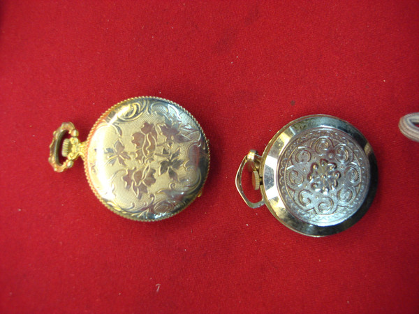 Vintage Lot of 6 Pocket, Pendant & Stopwatch Watches - Estate Find - Parts or Repair