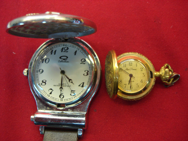 Vintage Lot of 6 Pocket, Pendant & Stopwatch Watches - Estate Find - Parts or Repair
