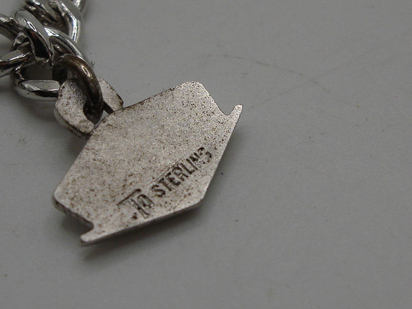 Vintage Sterling Silver B.F. Goodrich Charm Bracelet - 7 Inch