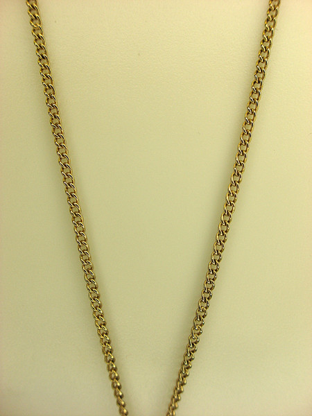 Avon Gold Tone Necklace with Faux Amethyst Pendant | 16-20 Inch Chain