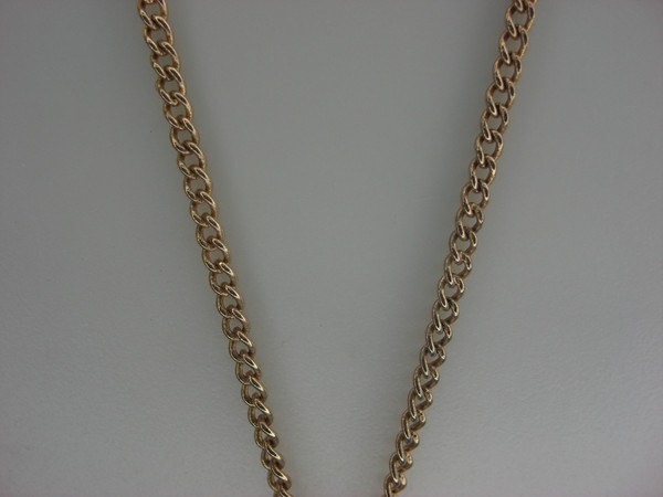 Avon Gold Tone Necklace with Faux Amethyst Pendant | 16-20 Inch Chain