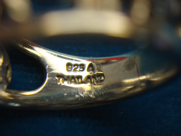 Sterling Silver Elephant Family Ring - Size 8 1/2