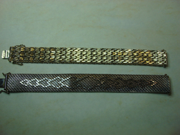Vintage Monster Mesh Bracelets Set (2 pcs) - Heavy Duty & Statement-Making