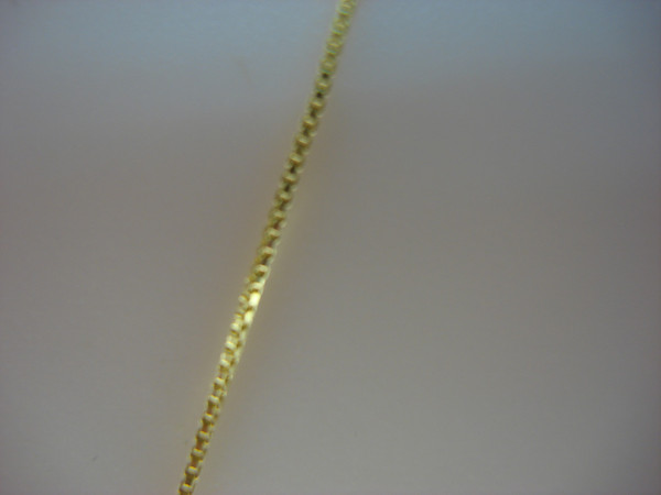 Gold Vermeil Cross Necklace with Sterling Silver Chain (18