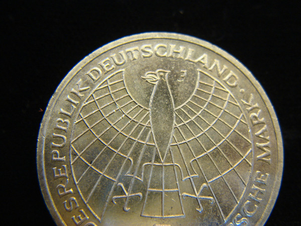 1973 German 5 Mark Silver Coin - Copernicus Anniversary - Hamburg Mint