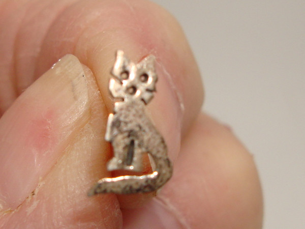 Vintage Sterling Silver Cat Earrings | Adorable Estate Find (925)