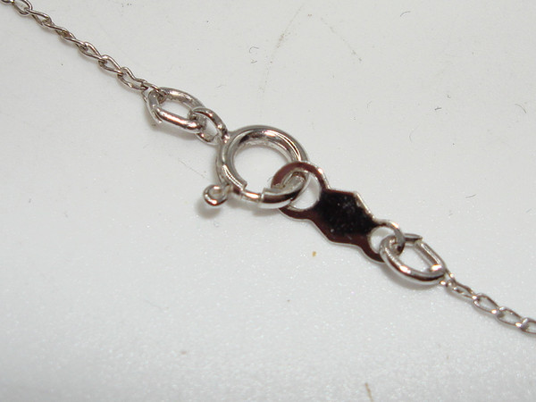 Vintage Sterling Silver Cultured Pearl & Diamond Pendant Necklace | AJC 925