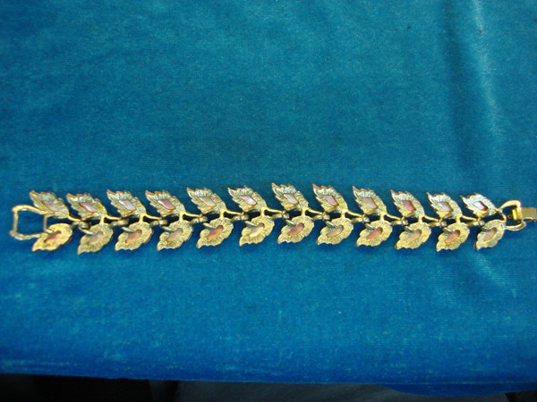 Vintage 7 Inch Bracelets Set: Gold Vermeil & Silver Tone w/ Stones