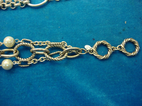 Vintage Silver Tone Bracelets Set - Avon & Substantial Design, Size 7-8 & 8-9