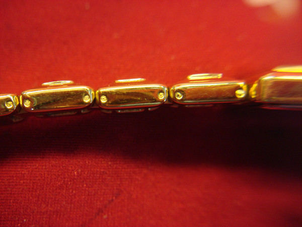 Gemstone Ladies Quartz Watch - Citrine & Aqua Bracelet, Estate Find