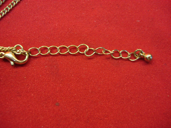 Vintage Bottle of Pearls Necklace - Unique Glass Pendant, Gold Chain