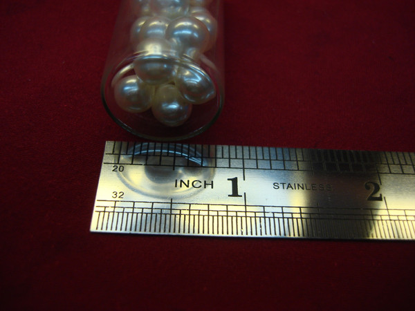 Vintage Bottle of Pearls Necklace - Unique Glass Pendant, Gold Chain