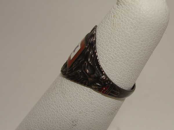 Vintage WWI Sterling Silver Son in Service Ring - Size 4 (USA)