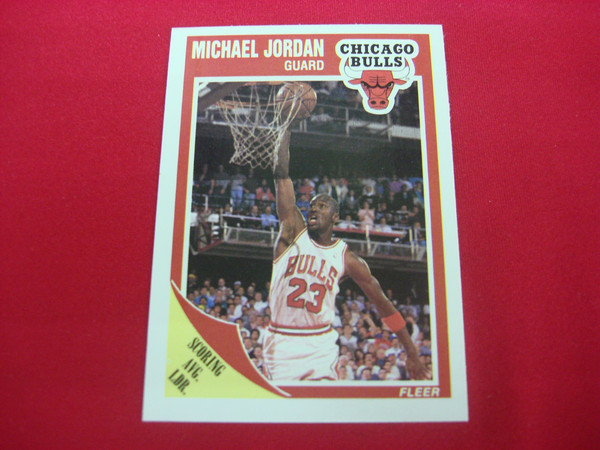 1989-90 Fleer Michael Jordan Scoring Leader Card #21 Bulls - Vintage Basketball Card