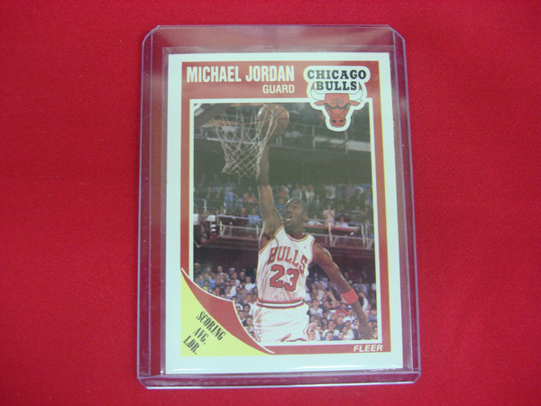 1989-90 Fleer Michael Jordan Scoring Leader Card #21 Bulls - Vintage Basketball Card