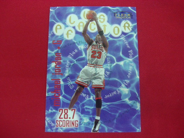 1998-99 Fleer Tradition Plus Factor Michael Jordan #142 Chicago Bulls Card - PSA Graded (See Photos)