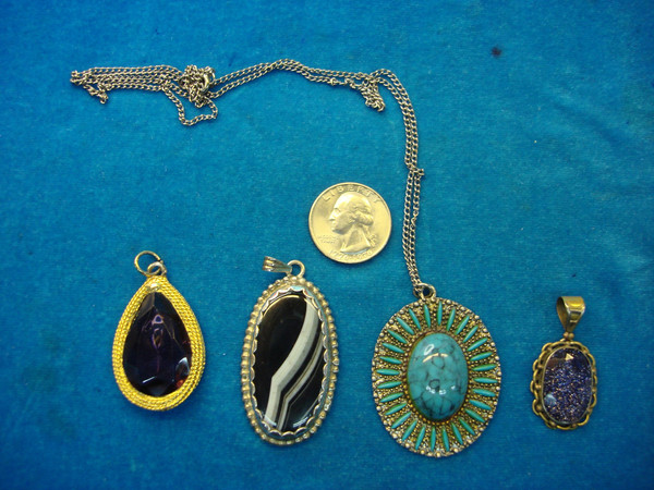 Vintage Estate Necklace & Pendant Set of 4 - Unique Jewelry Treasures