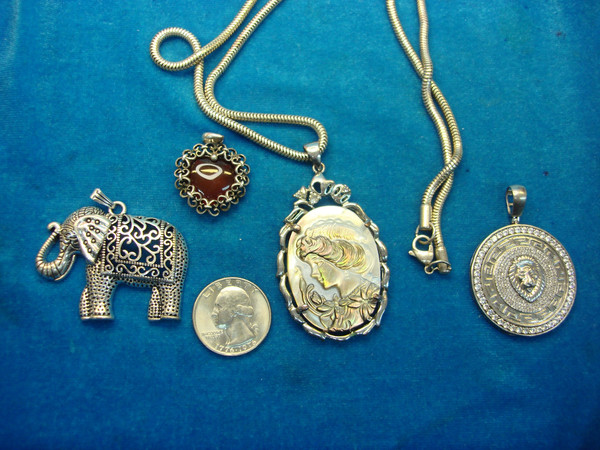 Vintage Estate Necklace & Pendant Lot - Unique Antique Jewelry Finds