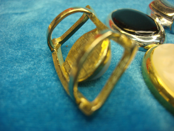 Vintage Estate Charm Pendant Lot of 3 - Unique Oblong & Rectangle Shapes