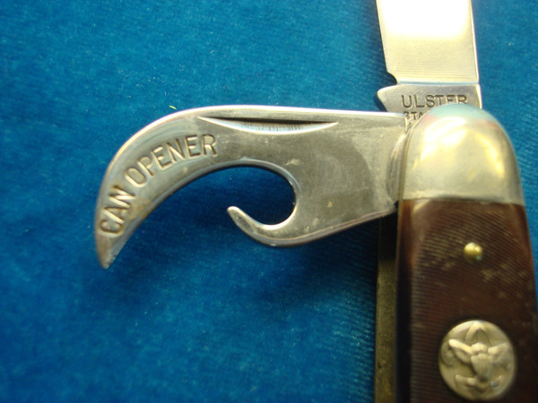 Vintage Ulster Boy Scout Pocket Knife w/ 3 Tools - Collectible & Sharpenable