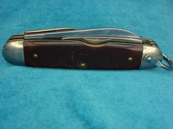 Vintage Ulster Boy Scout Pocket Knife w/ 3 Tools - Collectible & Sharpenable