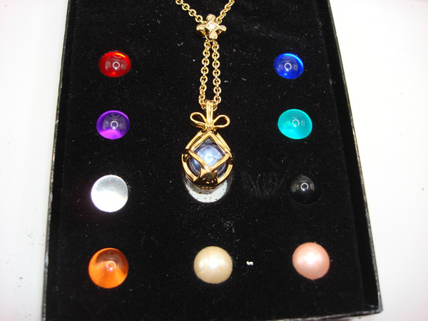Vintage Joan Rivers Egg Pendant Necklace Set (10 Interchangeable Eggs) - Classic Collection