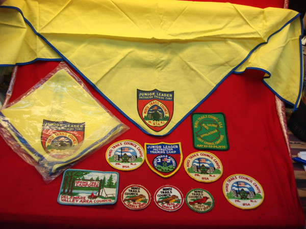 Vintage Minsi Trails Council Boy Scouts of America Patches & Neckerchiefs (1960s-70s)