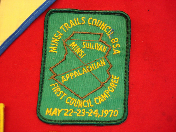 Vintage Minsi Trails Council Boy Scouts of America Patches & Neckerchiefs (1960s-70s)