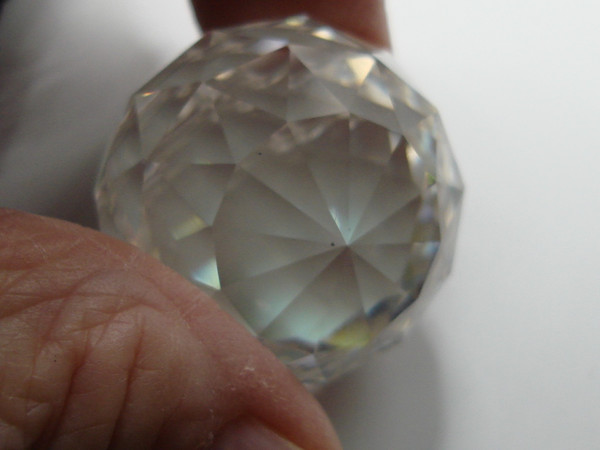 Vintage Large Facet Lead Crystal Suncatcher - Dazzling Brilliant Decor