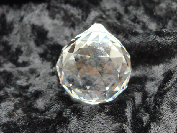 Vintage Large Facet Lead Crystal Suncatcher - Dazzling Brilliant Decor