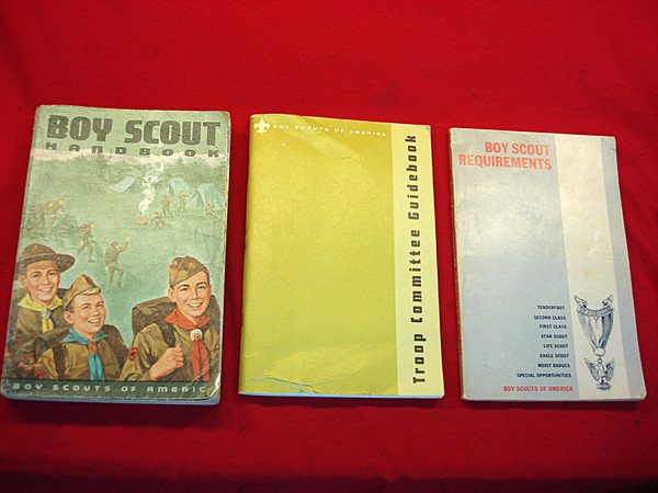 Vintage Boy Scout Manuals (1967-1969) - 3 Books, Handbook & Troop Guide