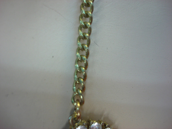 Vintage Gold Tone Floral Necklace - Adjustable 18-21 Inch
